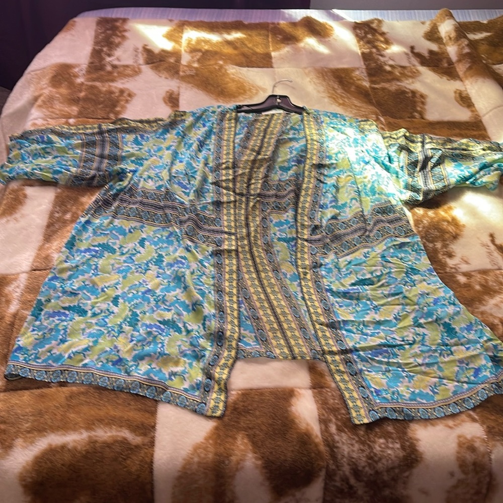 Susan Graver sheer blouse